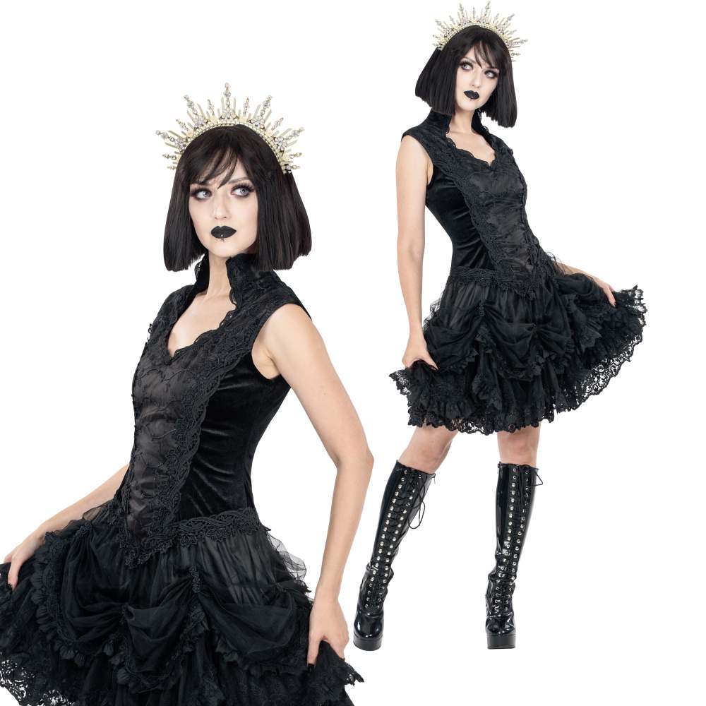 Sinister - 1229 Mini robe - Noir